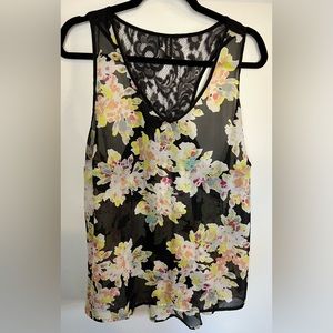 Maurice’s Floral Chiffon Tank - Size 1